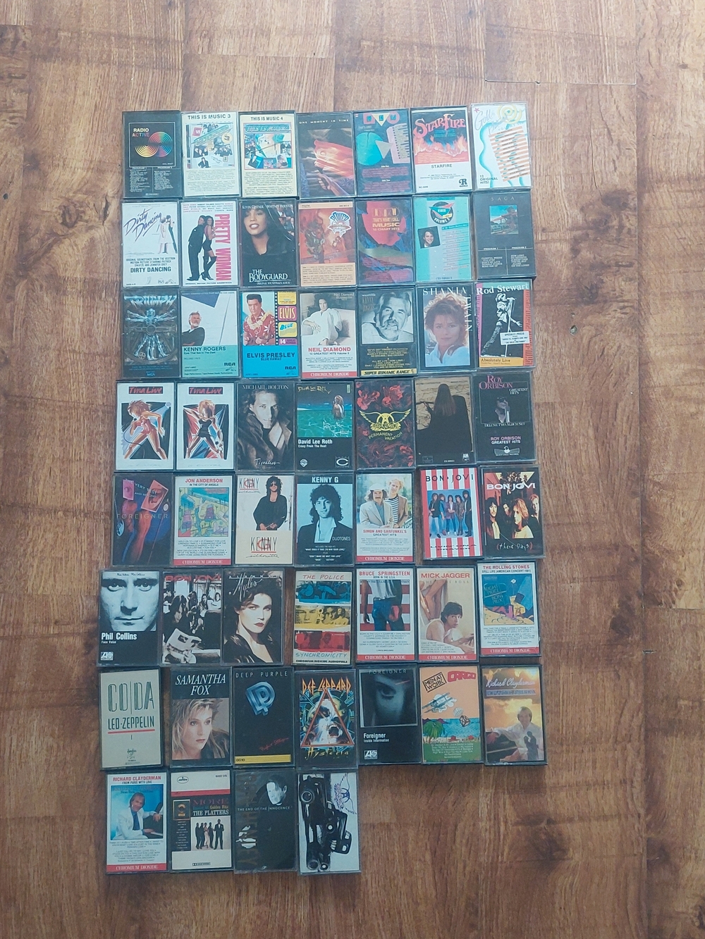 Vintage Audio Cassette Tape Collection - Rock Pop 80s 90s